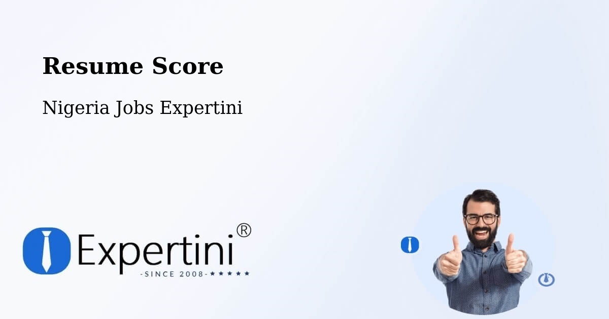 Resume Score & Job Description Match Tool – Ibeto - Nigeria Jobs Expertini